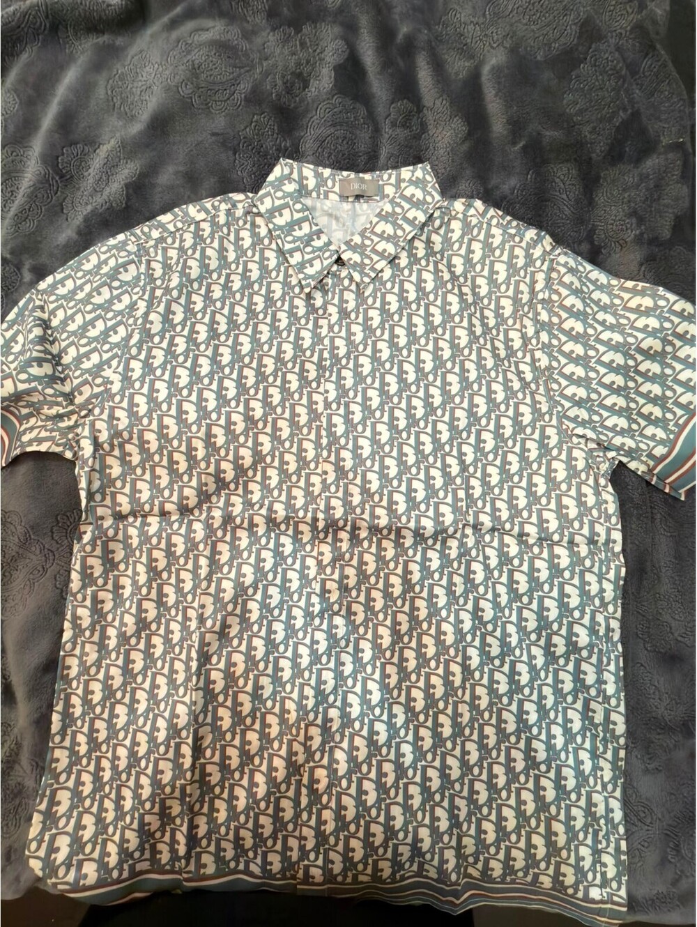 Dior Men's Silk Shirt and Shorts Set Size 40